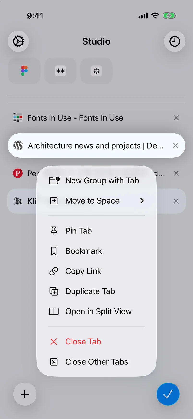 Control-click or touch and hold a tab, then choose Pin Tab.